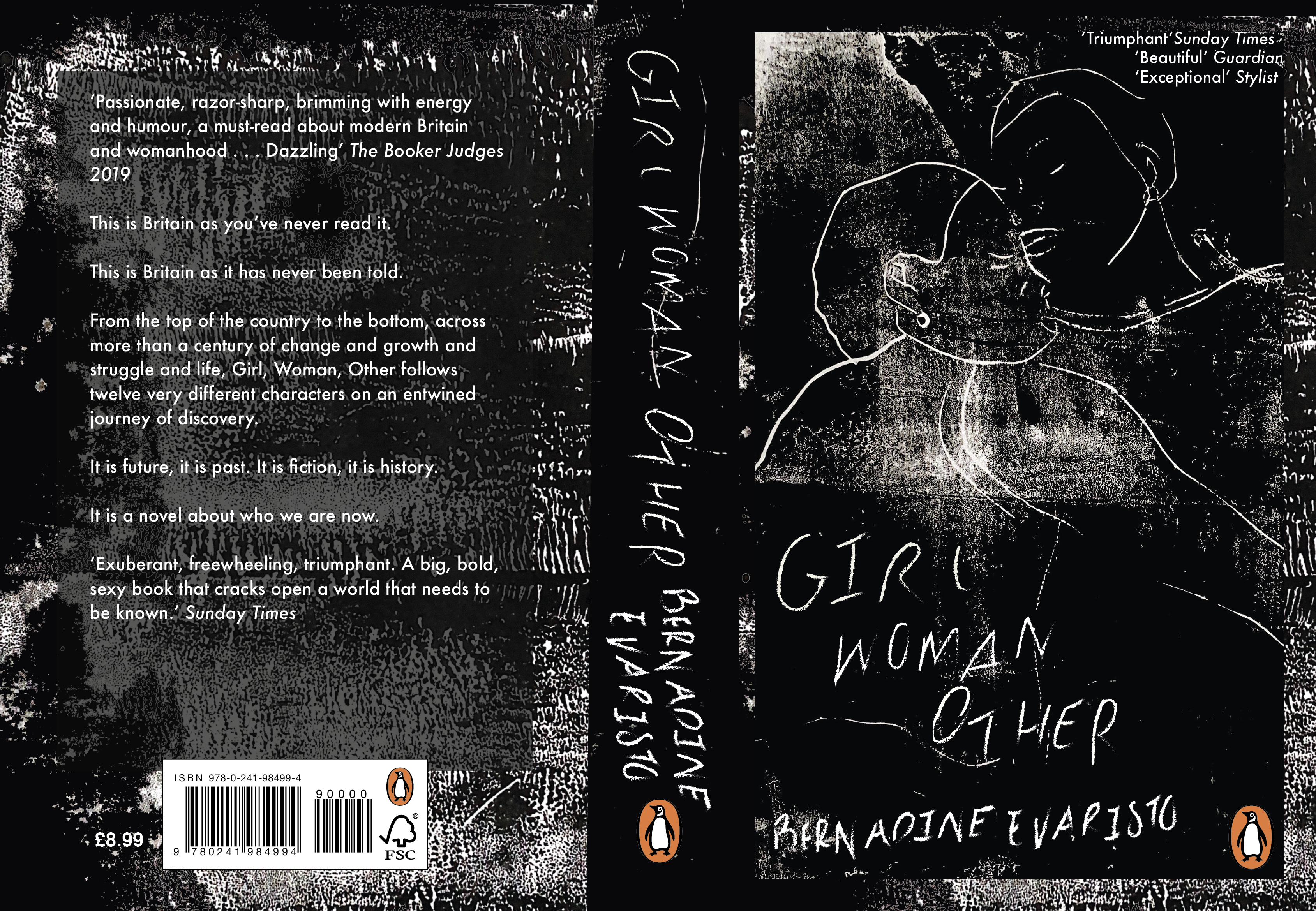 Mae Dunham's cover design of 'Girl, Woman, Other'